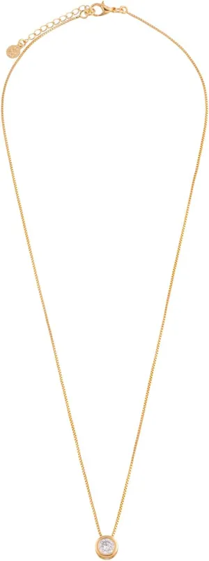 | Dainty Gold Pendant Necklace for Women | 18K Gold Plated Chain Jewelry | Cubic Zirconia Charm | Hypoallergenic Lightweight Accessory | Adjustable Elegant Gift | Multiple Variations