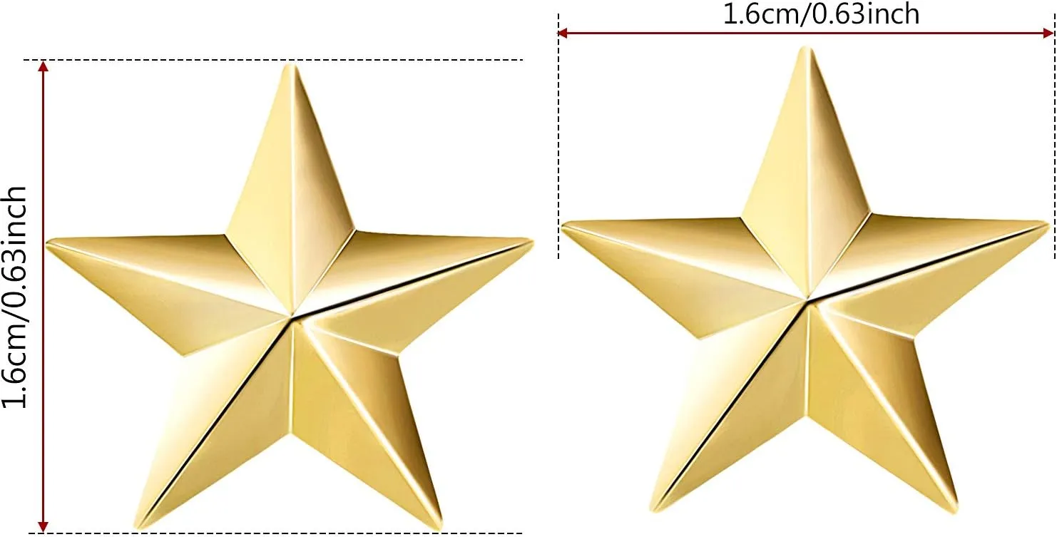 10 Pcs Star Badge Lapel Pin for 4th of July Memorial Day Veterans Independence Day Celebration Labor Party Costume Decoration