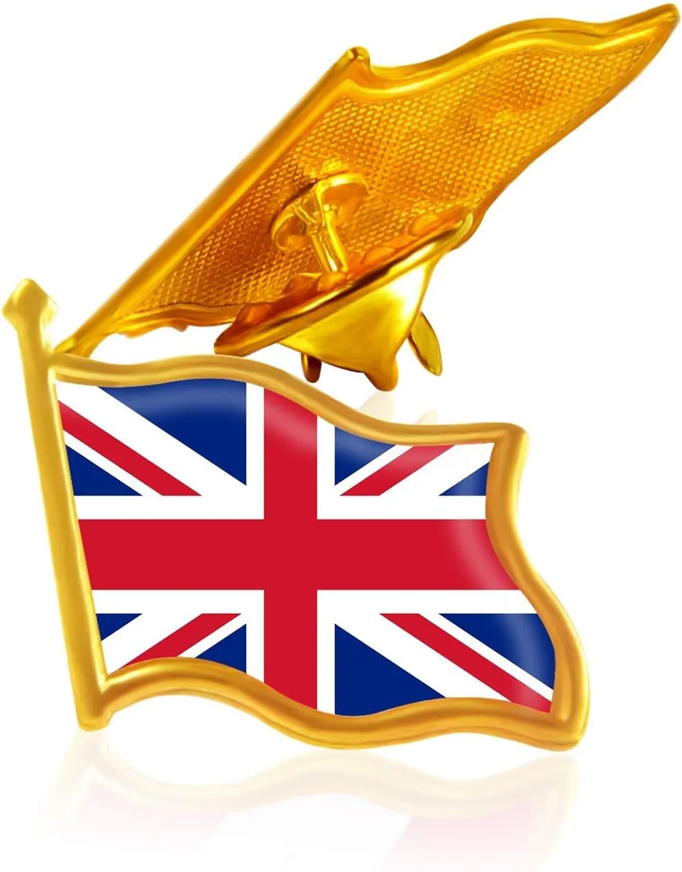 10/20/50/100 Pack Metal Britsh Flag Lapel Pin Waving Union Jack Pins Bulk United Kingdom UK Patriotic Pin Badge Souvenir For Hat Bag Travel Gifts