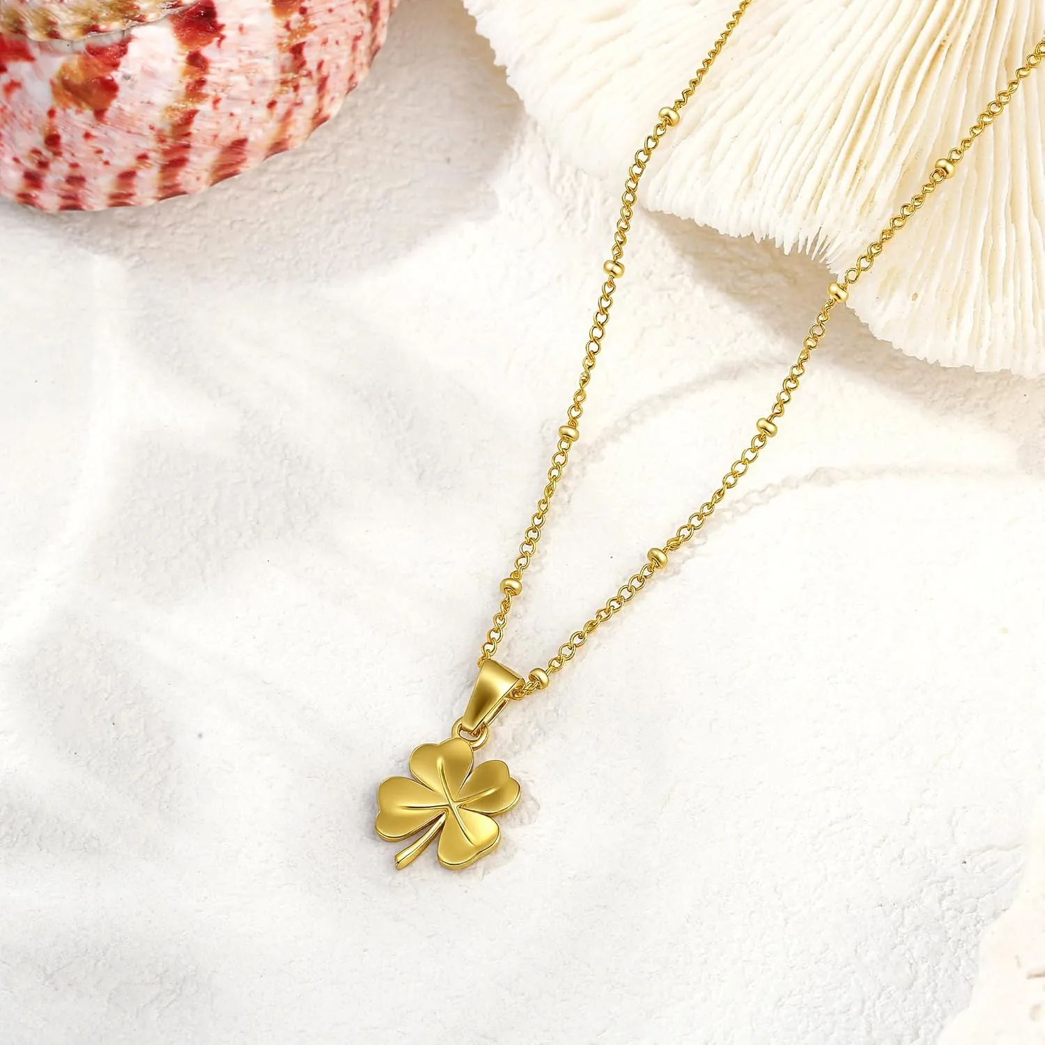 14K Gold Heart Necklace for Women Boho stainless steel waterproof Cute Dainty Love Pendant Necklaces for Women