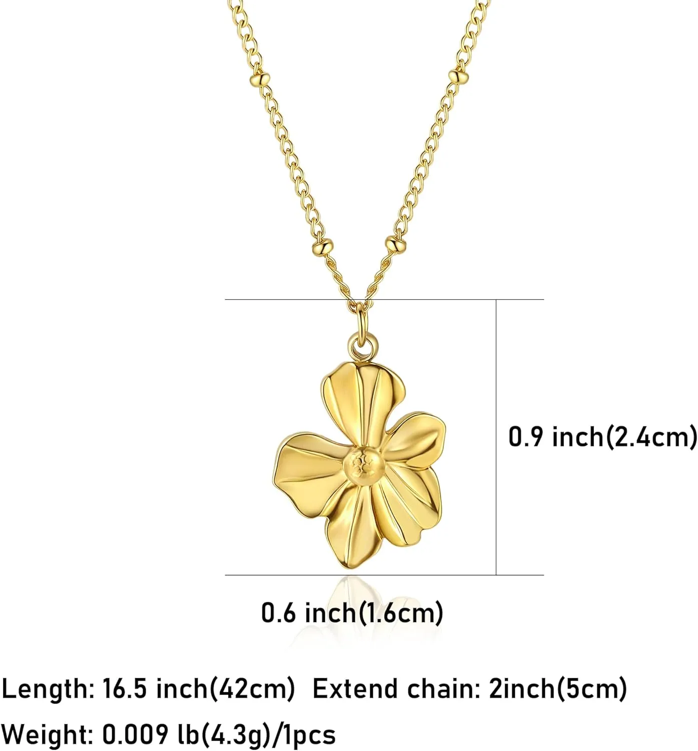 14K Gold Heart Necklace for Women Boho stainless steel waterproof Cute Dainty Love Pendant Necklaces for Women