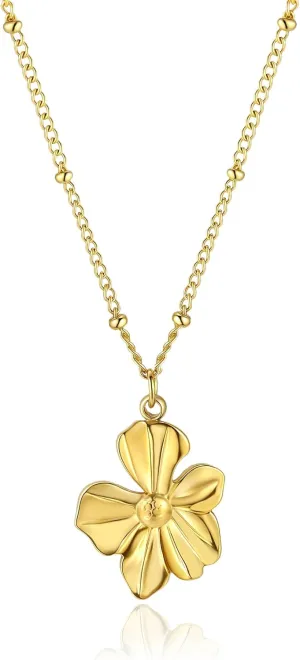 14K Gold Heart Necklace for Women Boho stainless steel waterproof Cute Dainty Love Pendant Necklaces for Women