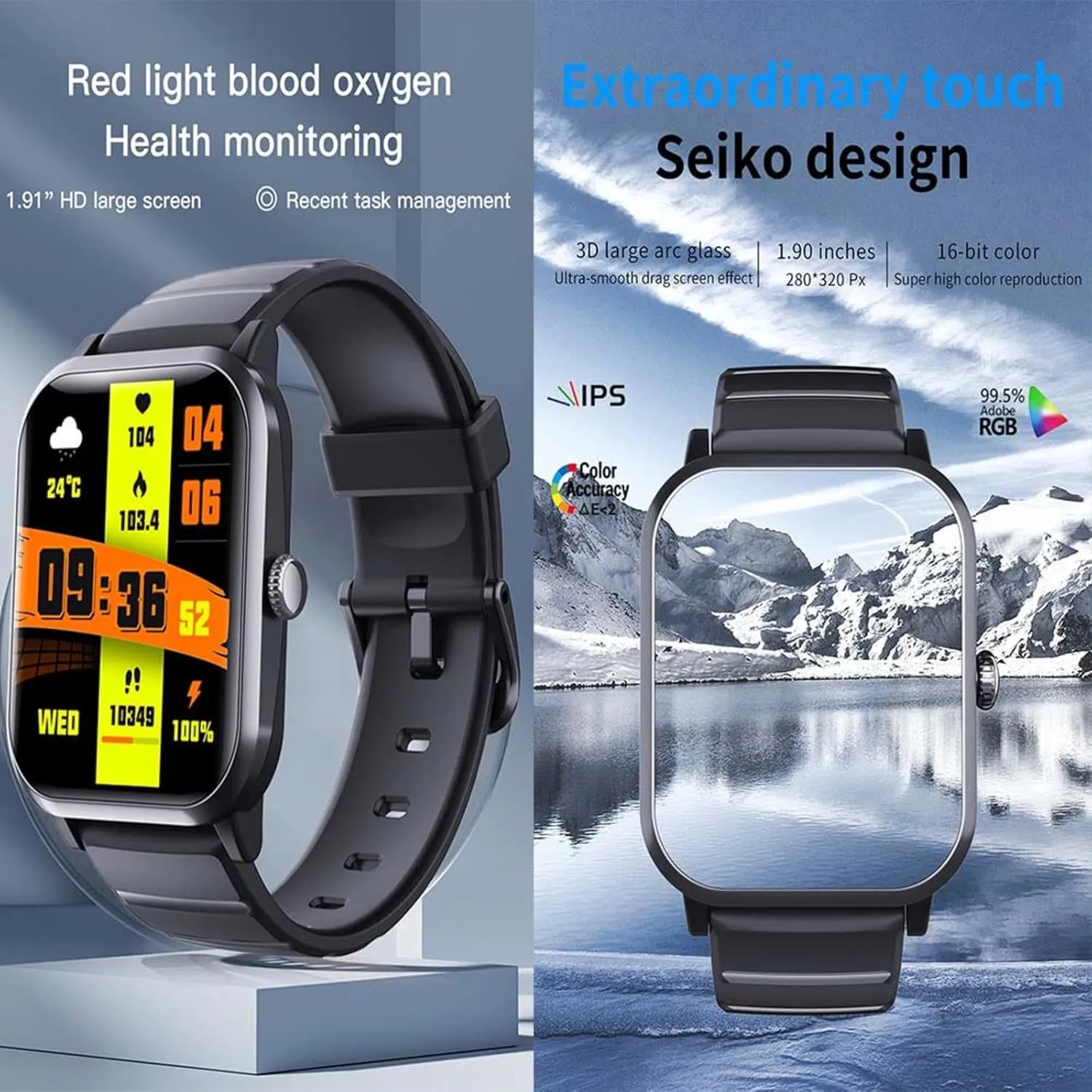 2025 Watches for Men - Watch That Monitors Bp 1.9" Fitness Tracker with Heart Rate Monitor 50 Sports Modes Fitness and Sports F330707,MilanGold