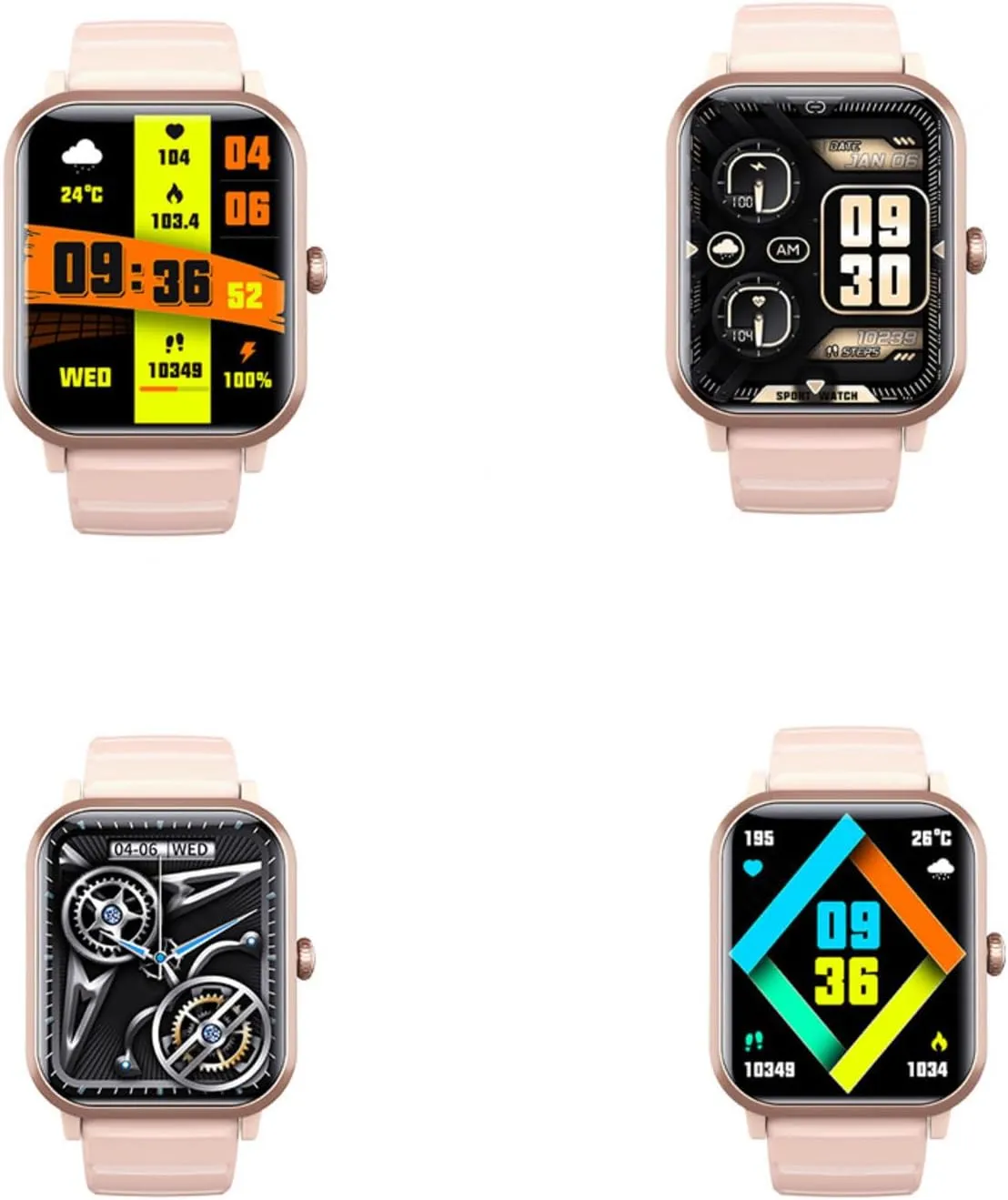 2025 Watches for Men - Watch That Monitors Bp 1.9" Watch Heart Rate Monitor Sleep Festive Gift F330602,Pink