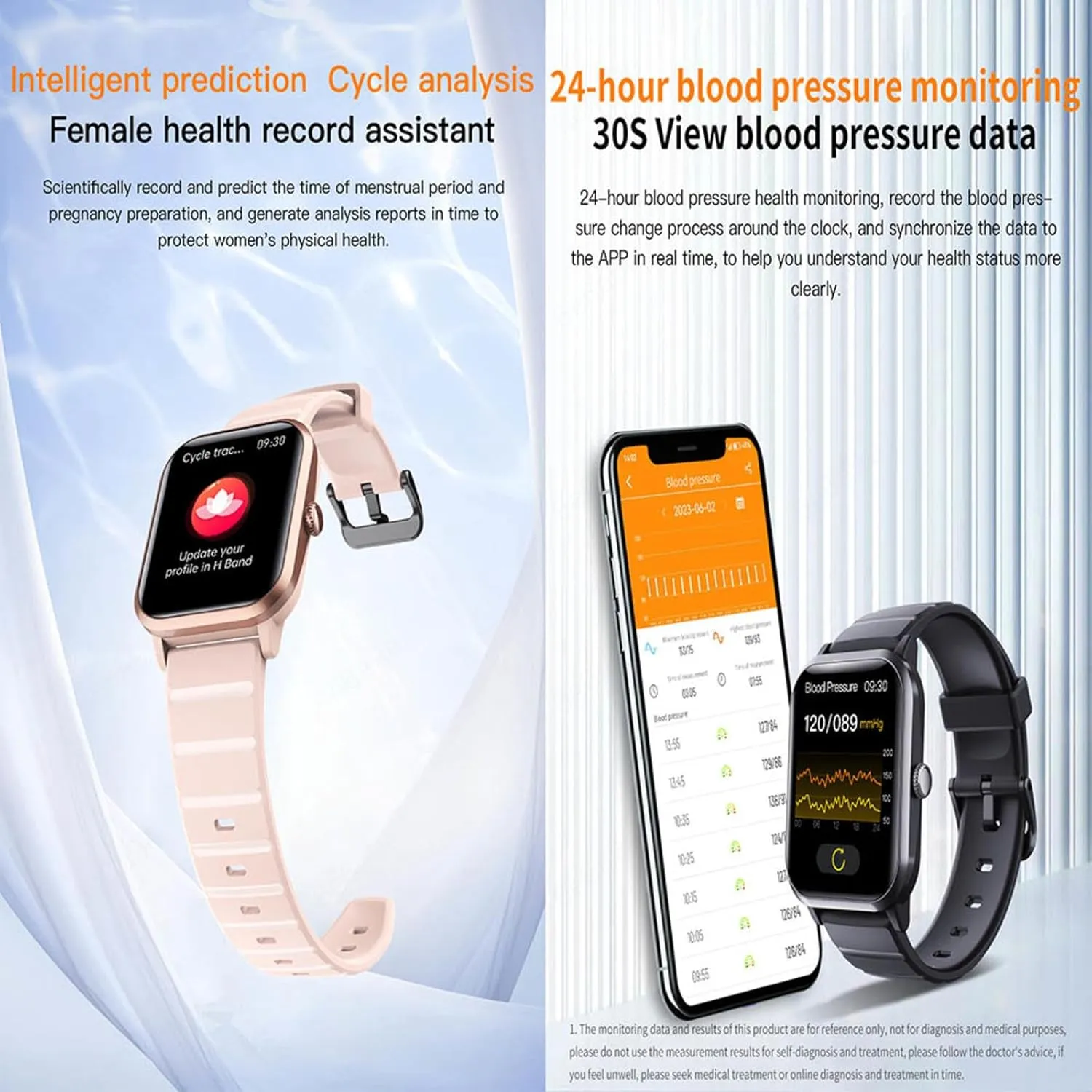 2025 Watches for Men - Watch That Monitors Bp 1.9" Watch Heart Rate Monitor Sleep Festive Gift F330602,Pink