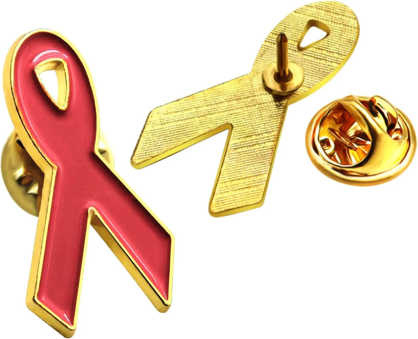 20/50/100 Pack-Cause Awareness Multicolor Ribbon Lapel Pin -Support Your Fundraiser