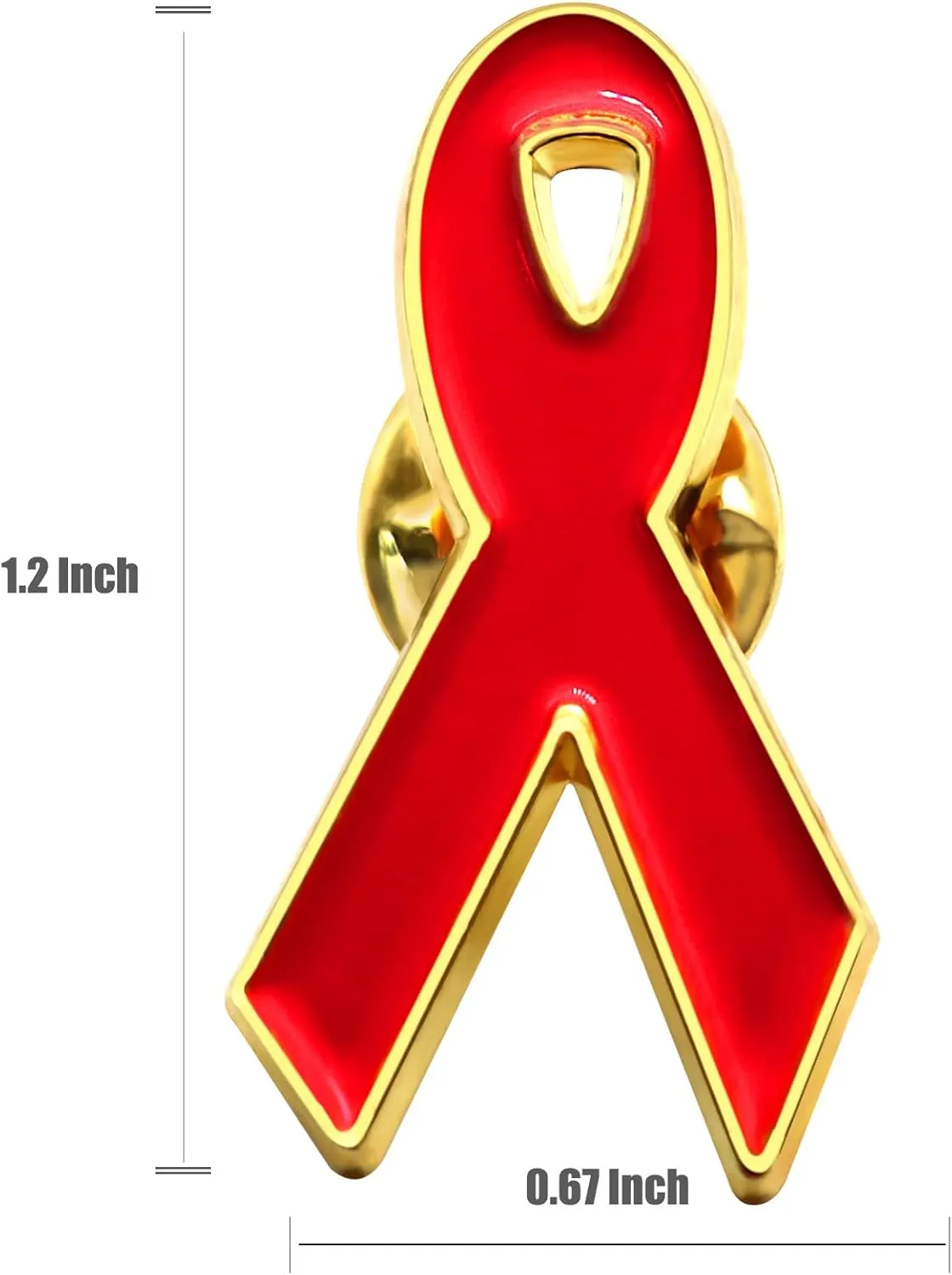 20/50/100 Pack-Cause Awareness Multicolor Ribbon Lapel Pin -Support Your Fundraiser