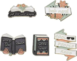 5 Pcs Cute Enamel Lapel Pins Set Cartoon Animal Plant Fruits Foods Brooches Pin Badges for Clothing Bags Backpacks Jackets Hat DIY