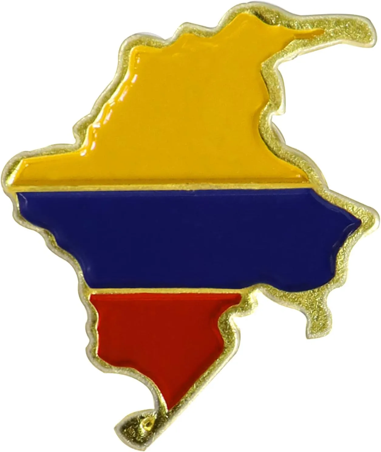 6/12/50/100 Pack-Colombia Flag Map Pins Bulk -1 Metal Patriotic Colombian Lapel Pins Badge Souvenir For Hat Bag Travel Gifts