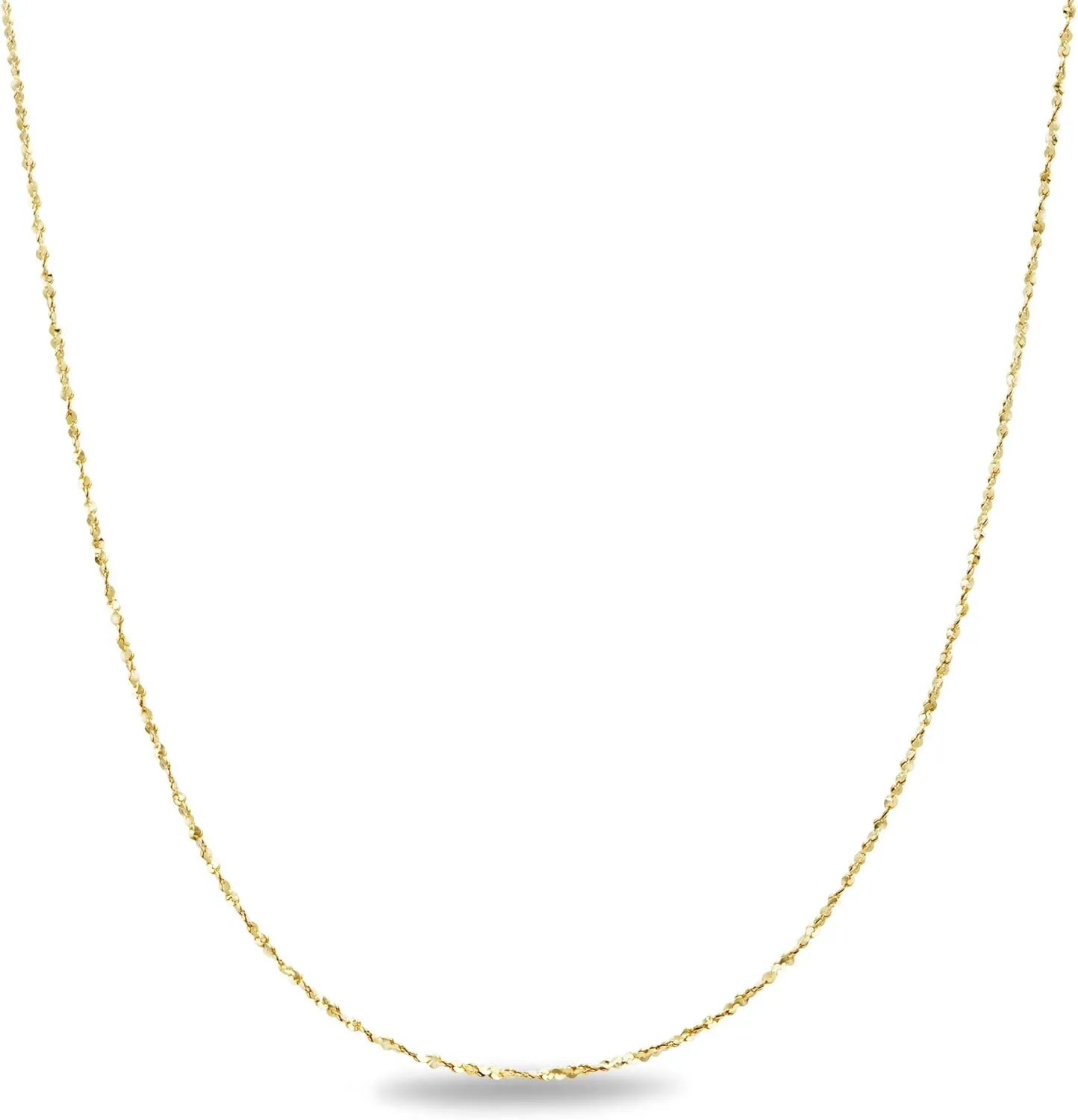 925 Sterling Silver 14-24 Inch Adjustable Chain Necklace for Women Made in Italy