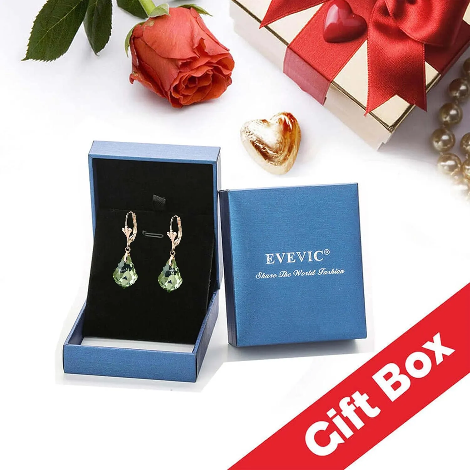 Austrian Crystal Baroque Drop Leverback Earrings for Women Fashion 14K Gold Plated Hypoallergenic Jewelry