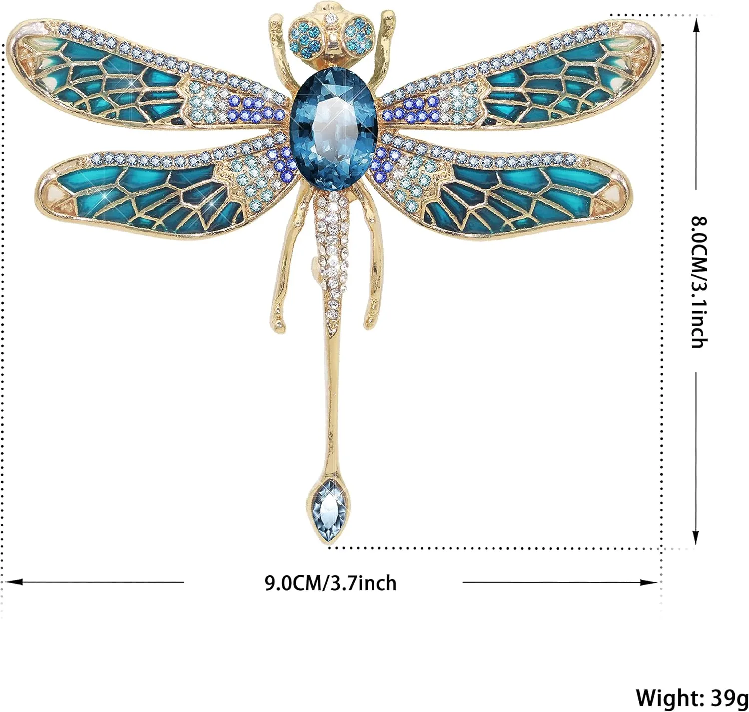 Austrian Crystal Cute Animal Butterfly Dragonfly Brooches Pins Colorful Enamel Corsages Women Scarf Clips
