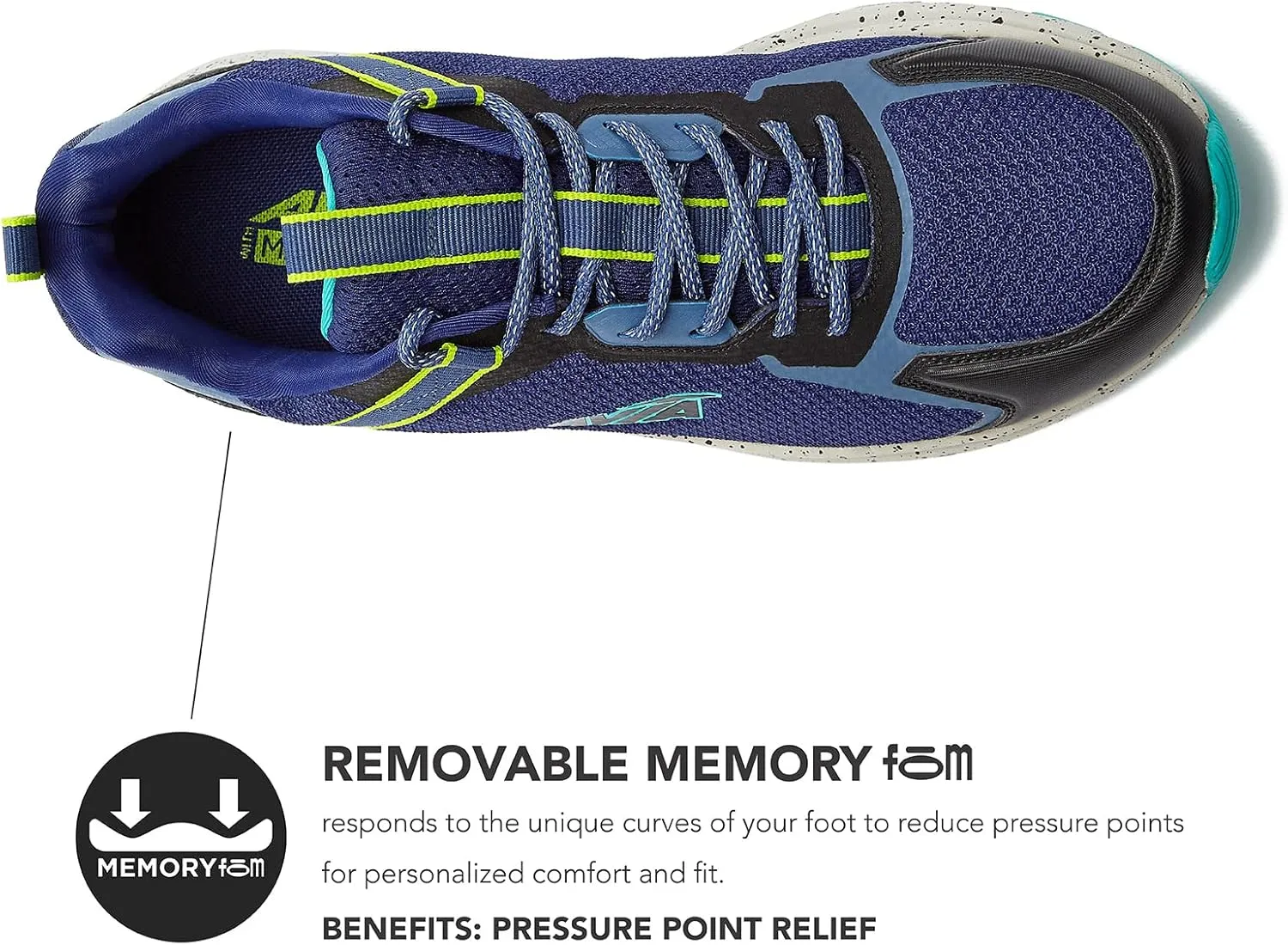 Avia Canyon Mens Trail Shoes and Walking Sneakers with Arch Support and Breathable Mesh