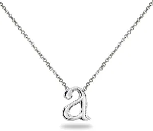 B. BRILLIANT Initial Necklaces for Women Sterling Silver Small Dainty Alphabet Letter Name Personalized Charm Pendant for Women