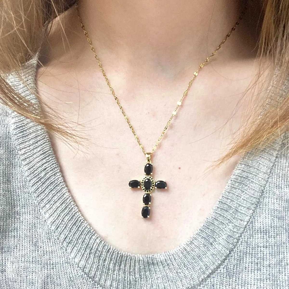 Baptism Cross Necklace for Women First Communion Silver Cross Necklaces Rainbow Cross Necklace Religious Gifts for Women