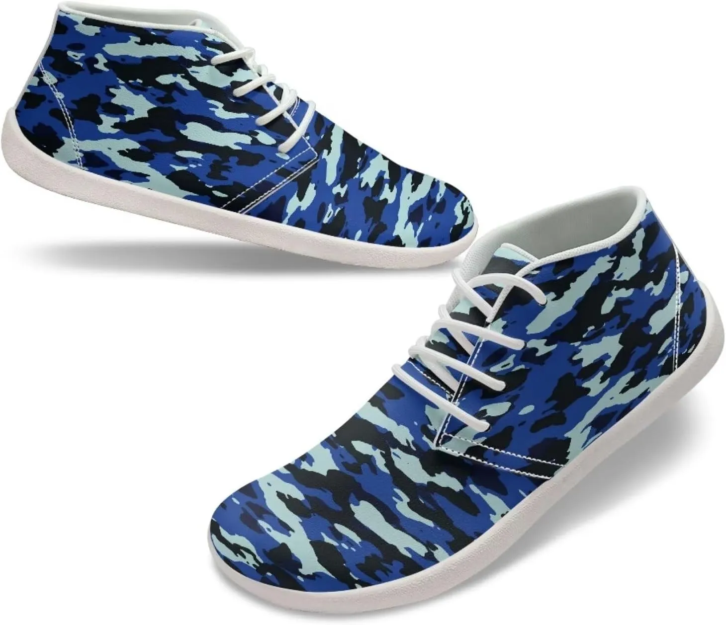 Barefoot Shoes for Men Comfortable Low-Top Zero Drop Tennis Workout Shoes Wide Toe Box Anti-Skid Waterproof Sport Hiking Sneakers for Teen Boys US 5-14
