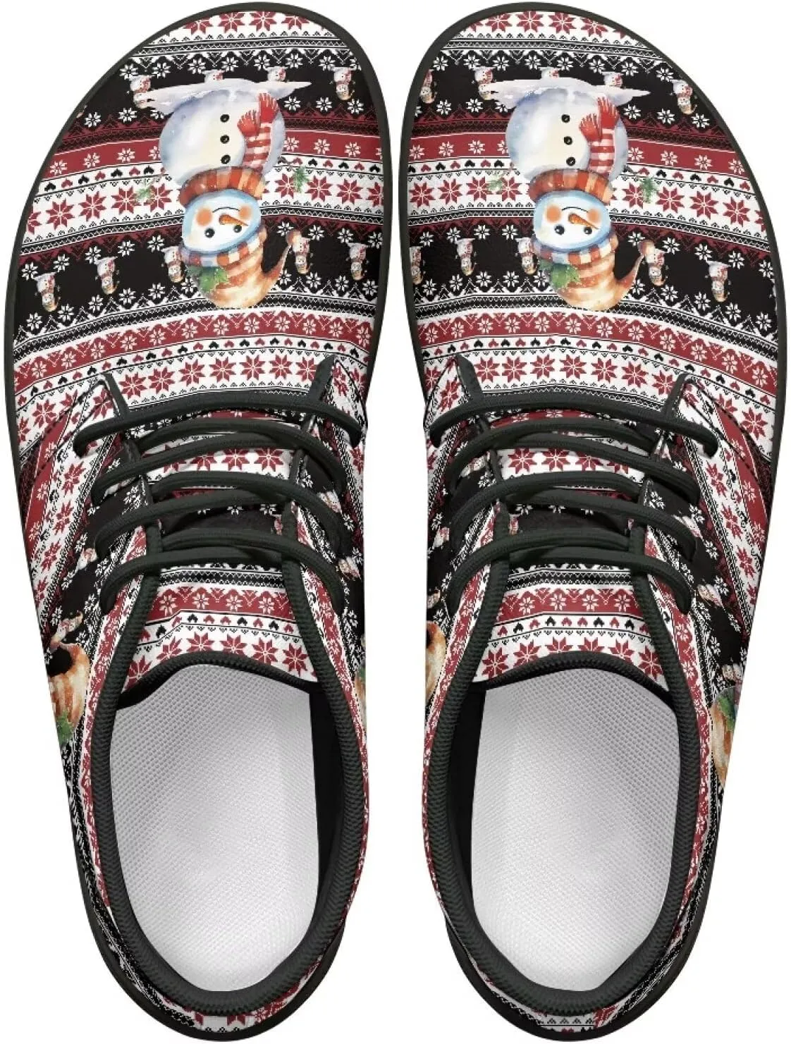 Barefoot Shoes for Women Comfortable Low-Top Wide Toe Box Tennis Shoes for Ladies Anti-Skid Lightweight Sport Zero Drop Hiking Sneakers for Teen Girls Black US 6-13.5