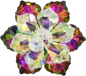 Baroque elegant colorful glisting Rhinestone Brooches Pin for Women Men Girls Flower Corsage Pin delicate accessory