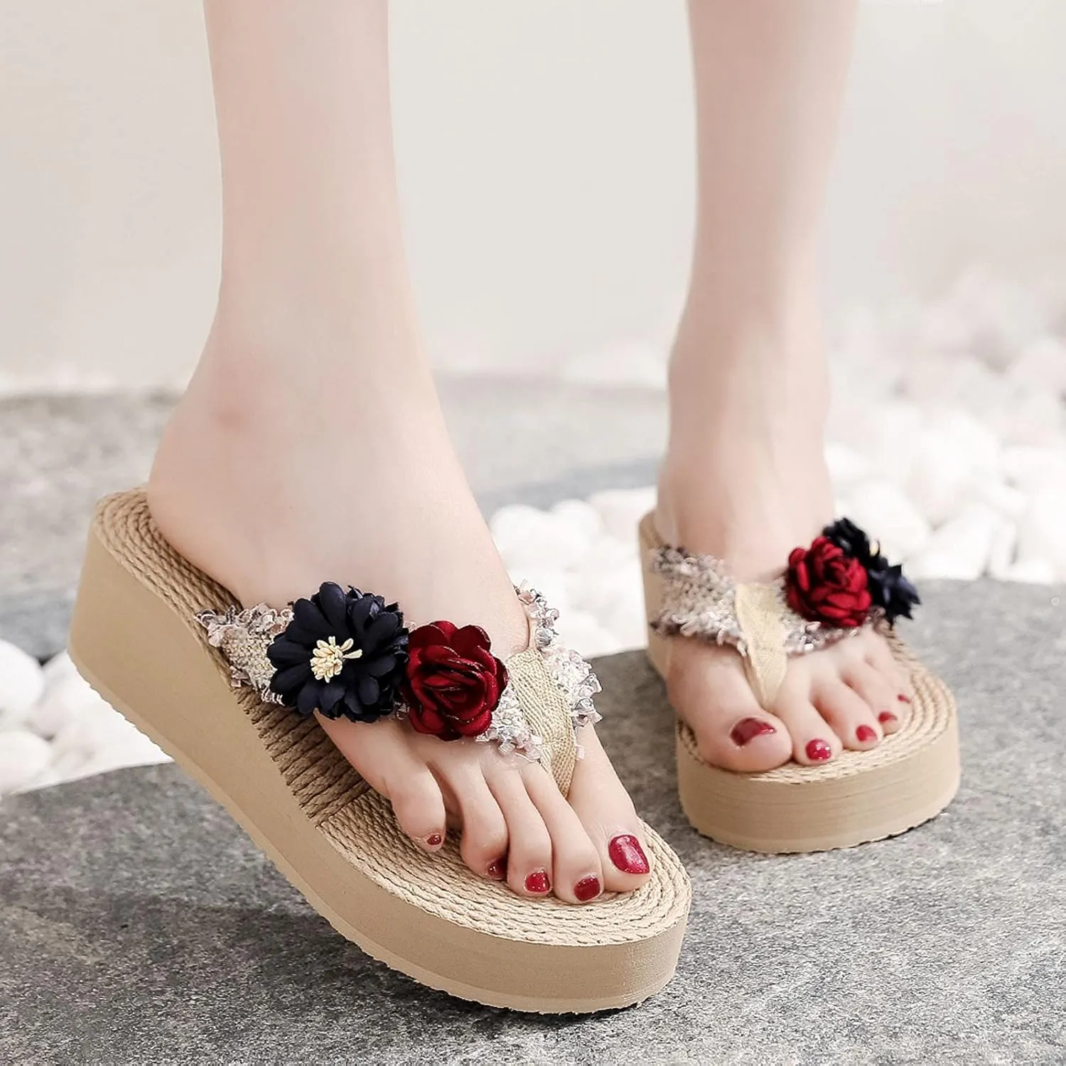 Beach Sandals for Woman Womens Orthopedic Sandals with Arch Support Comfortable Summer Beach Thong Sandals