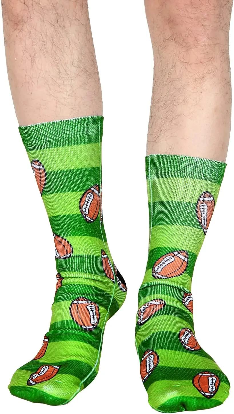 Benefeet Sox Mens Novelty Funny Crazy Socks Boys Kids 3D Print Patterned Basketball Tube Socks Cool Athletic Casual Crew Sock