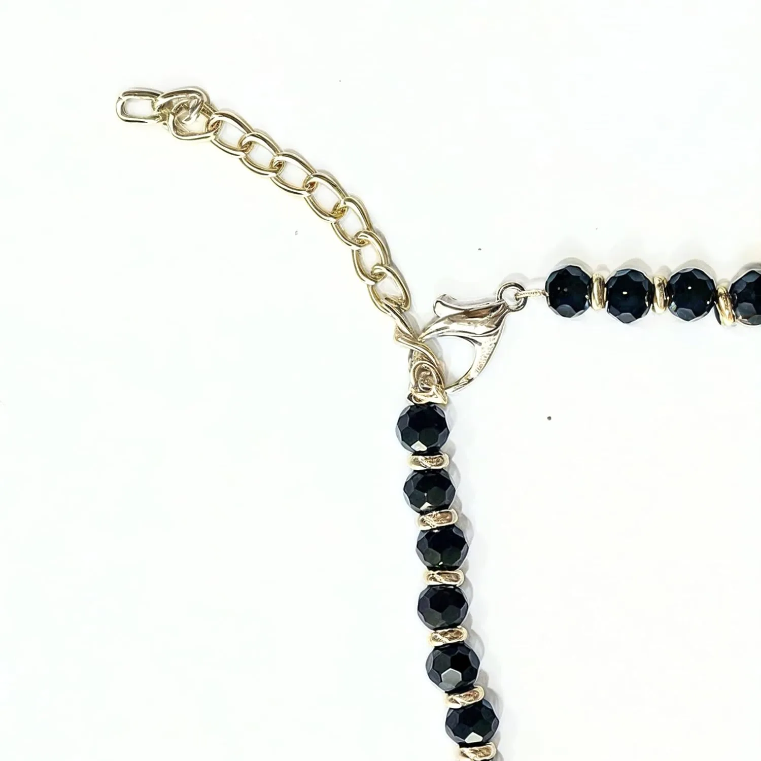 Black Bead Crystal Charm Anklet Bracelet Handmade Simple Summer Beach Waterproof Ankle Foot Chain Bracelets for Women Minimalist Jewelry-Adjustable .. (Design 11)