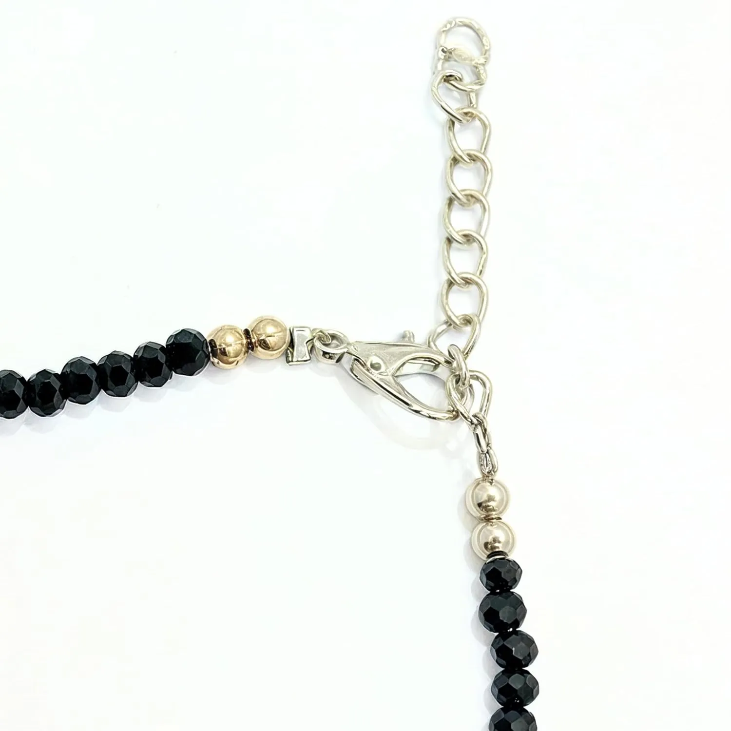 Black Bead Crystal Charm Anklet Bracelet Handmade Simple Summer Beach Waterproof Ankle Foot Chain Bracelets for Women Minimalist Jewelry-Adjustable .. (Design 3)