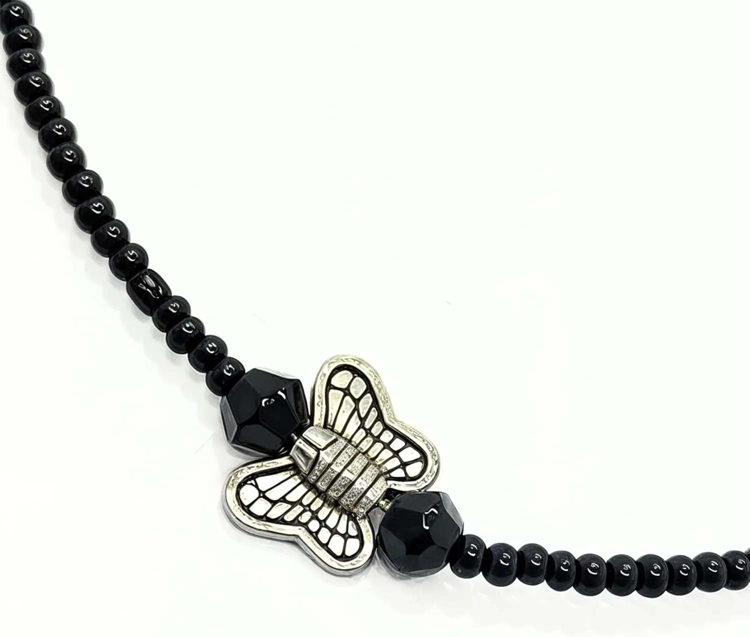 Black Bead Crystal Charm Anklet Bracelet Handmade Simple Summer Beach Waterproof Ankle Foot Chain Bracelets for Women Minimalist Jewelry Adjustable