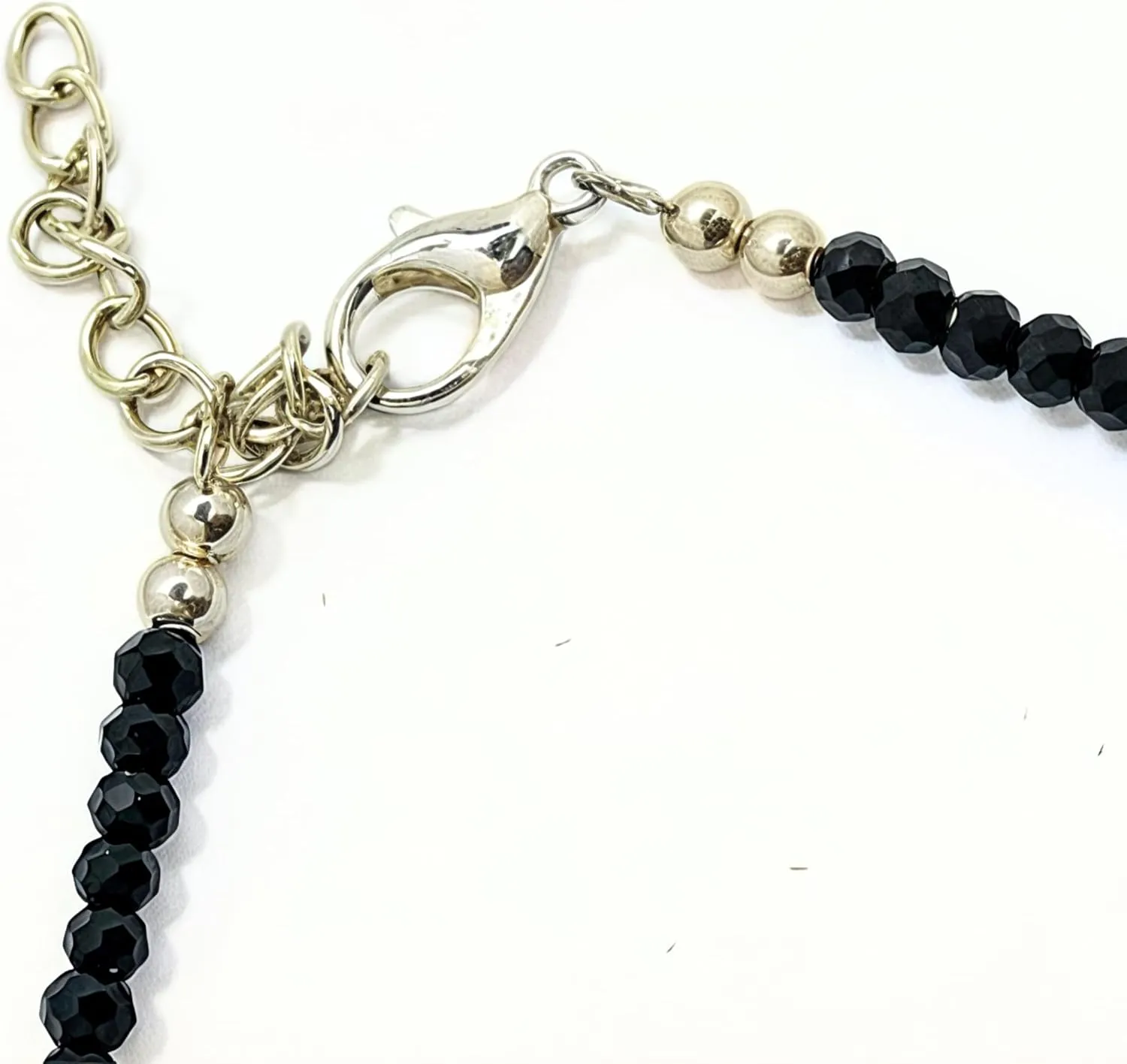 Black Bead Crystal Charm Anklet Bracelet Handmade Simple Summer Beach Waterproof Ankle Foot Chain Bracelets for Women Minimalist Jewelry-Adjustable