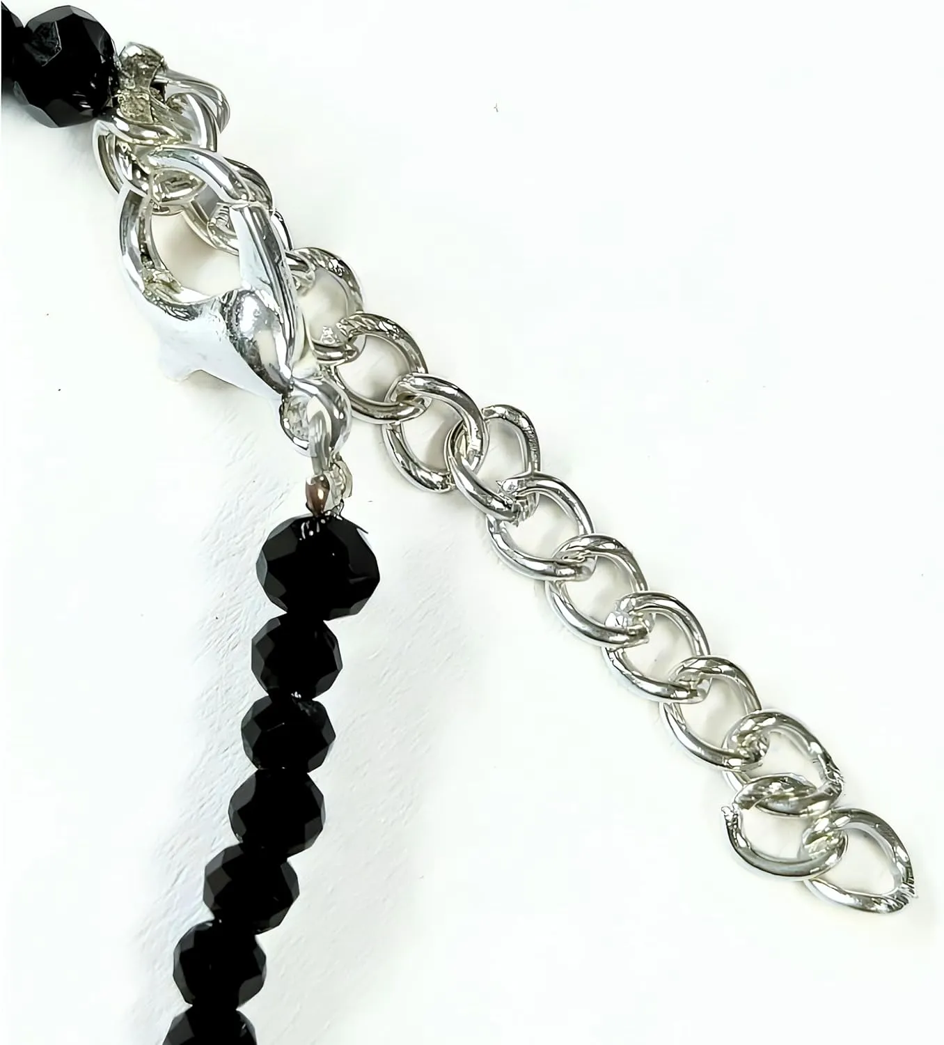 Black Bead Crystal Charm Anklet Bracelet Handmade Simple Summer Beach Waterproof Ankle Foot Chain Bracelets for Women Minimalist Jewelry Adjustable