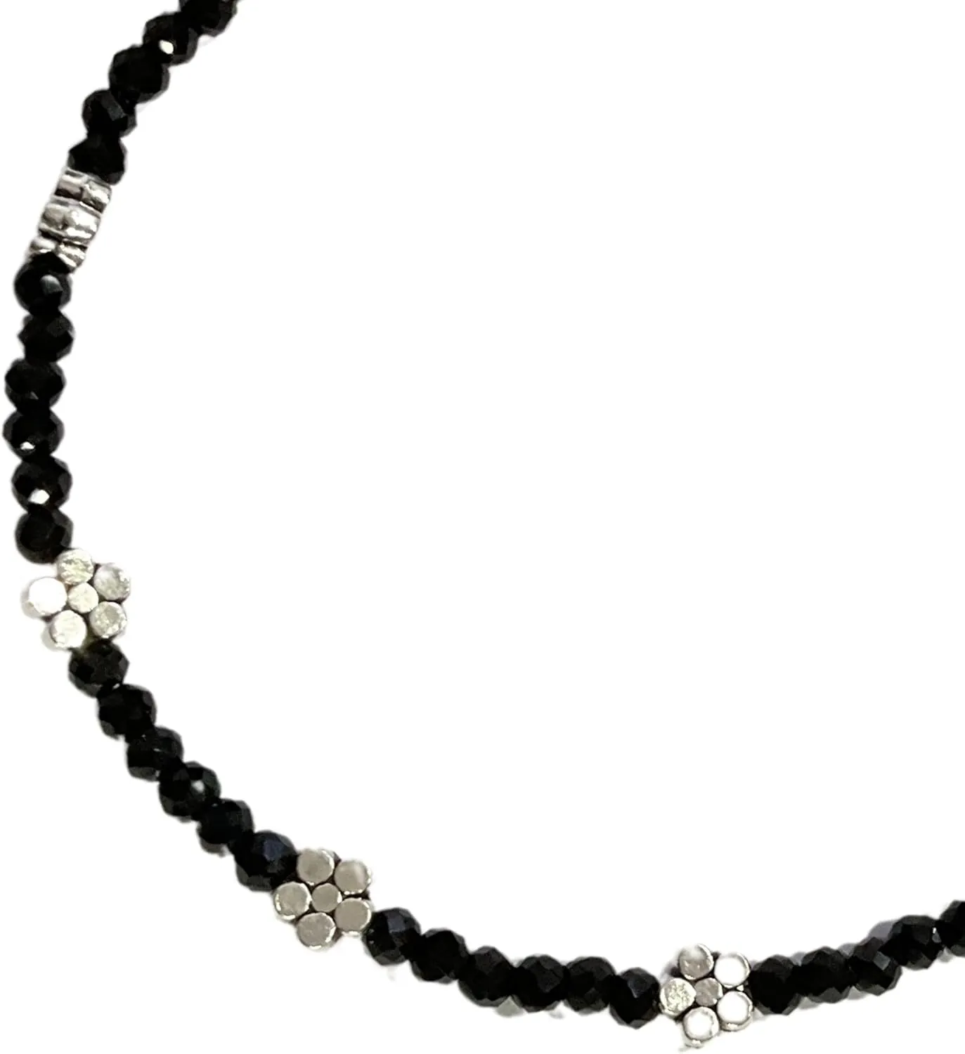 Black Bead Crystal Charm Anklet Bracelet Handmade Simple Summer Beach Waterproof Black Anklet Foot Chain Bracelets for Women Minimalist Jewelry Adjustable