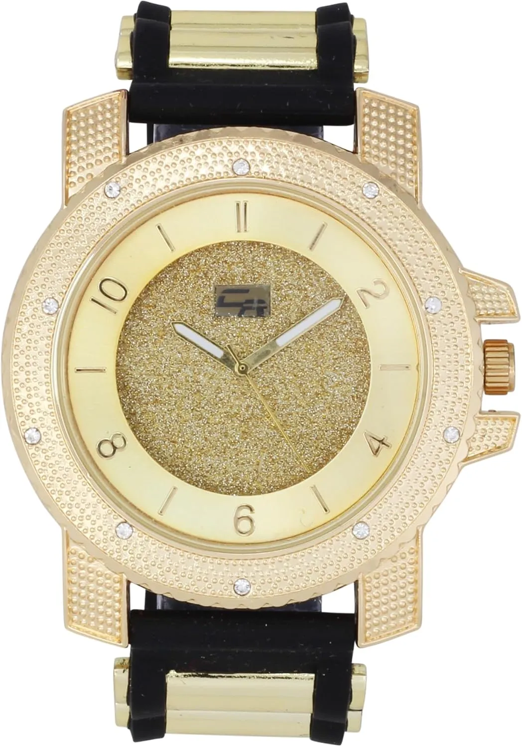 Charles Raymond Bling-ed Out Rapper Favorites - Ice'd Pendant w/Gold or Silver Necklace & Fully Bling'd Out Luxurious Gold or Silver Watch Set - NW2021
