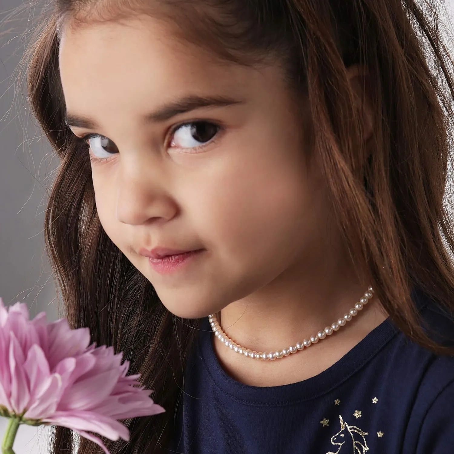 Children's or Baby Sterling Silver Cultured Pearl Bracelet and/or Necklace