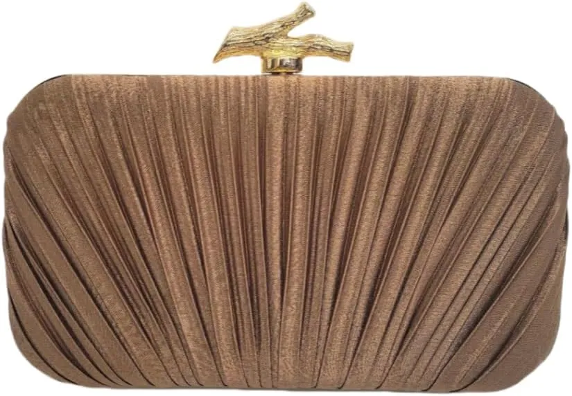 Clutch Purses for Women, Pleated Woven Evening Bag Designer Party Handbag for Cocktail/Formal/Prom/Wedding