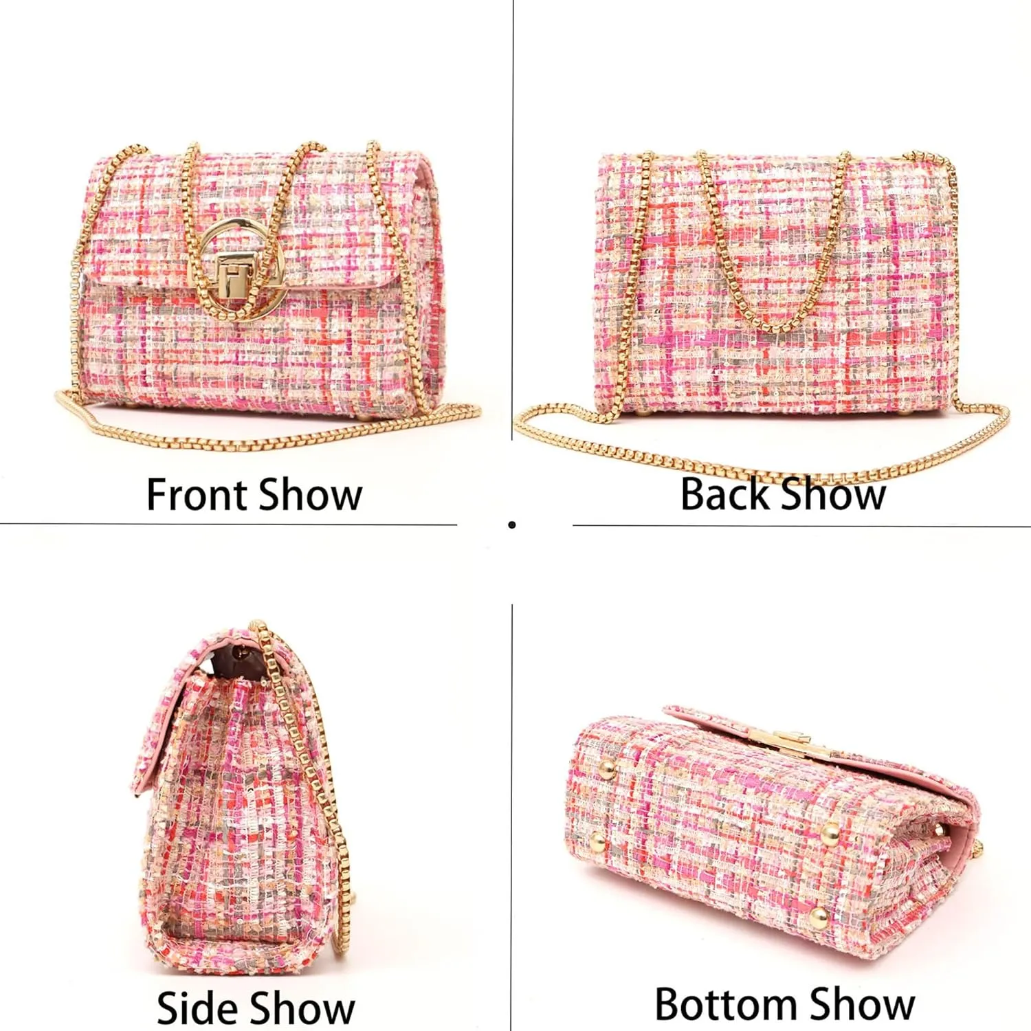 Crossbody Purses for Women Leather Small Cross Body Bags Cute Designer Handbags Chain Ladies Shoulder Bags Clutch