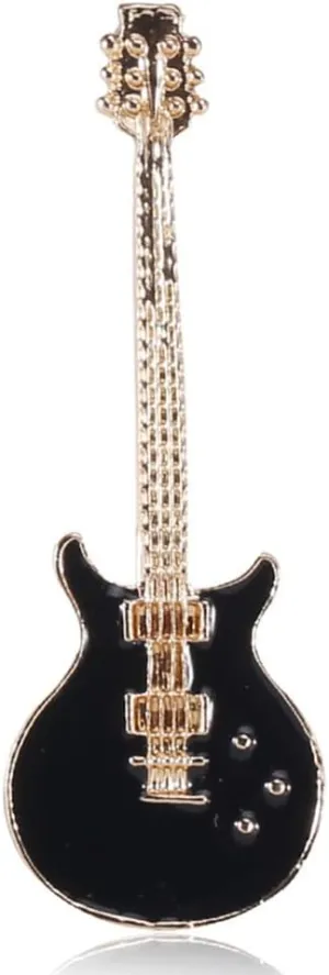 Cute Guitar Brooches for Women Men Rock Music for Themed Party Musical Instrument Badges Banquet Backpack Shirt Jacket Lapel Pin Hat Tie Accessories Daily Jewelry Valentine's Day Decor Birthday Gifts