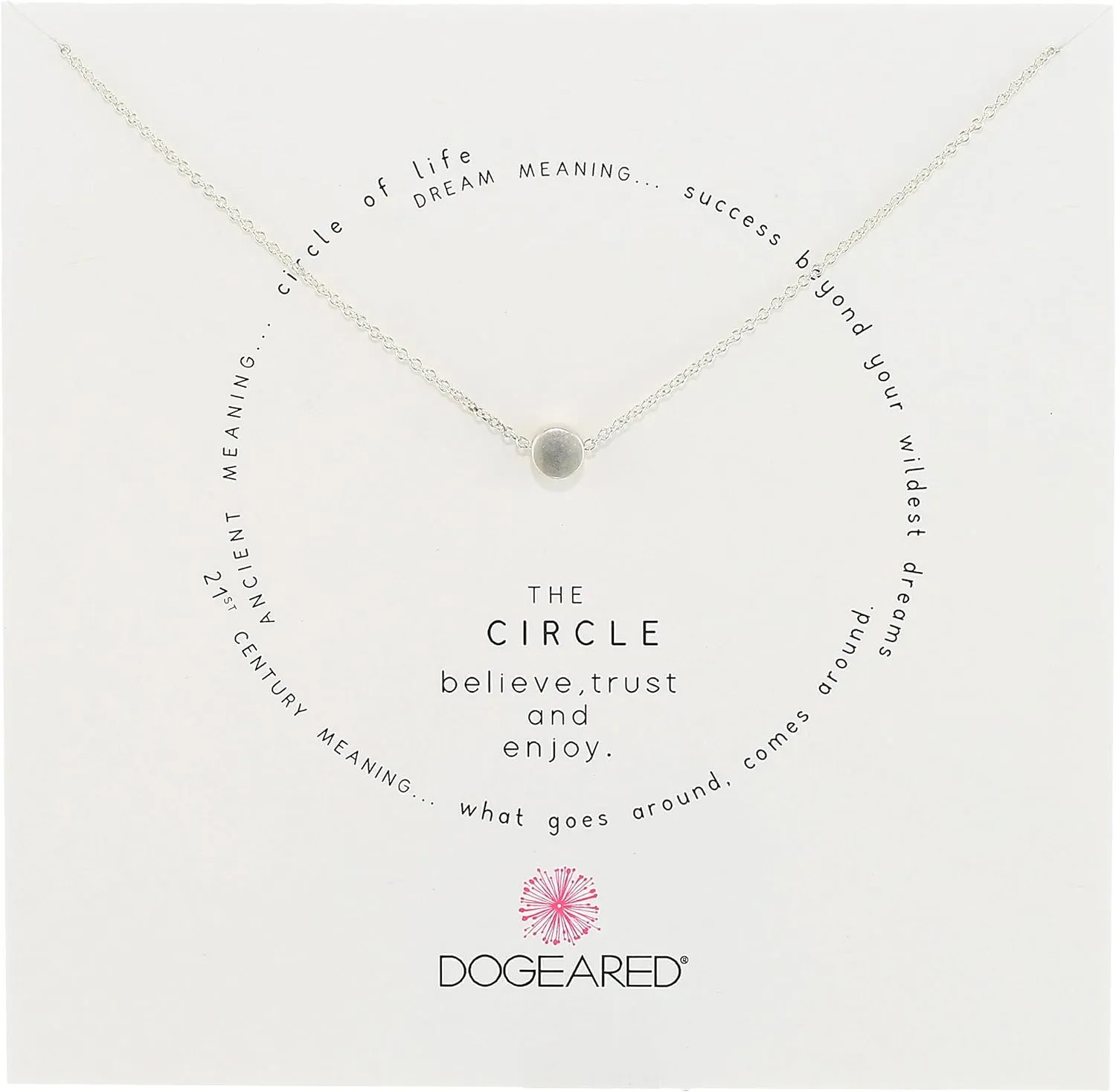 Dogeared Karma The Circle Necklace,16"