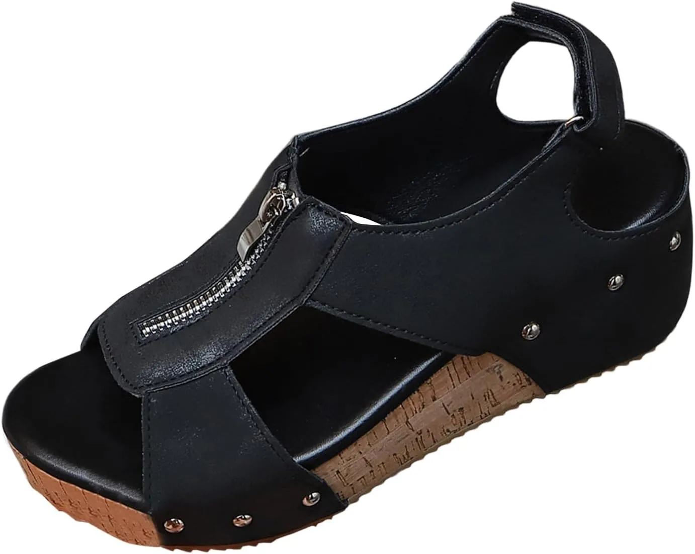 Eduavar Womens Wedge Sandals, Sandals Women Dressy Summer Sandals Open Toe Wedge Platform Sandals with Back Strap