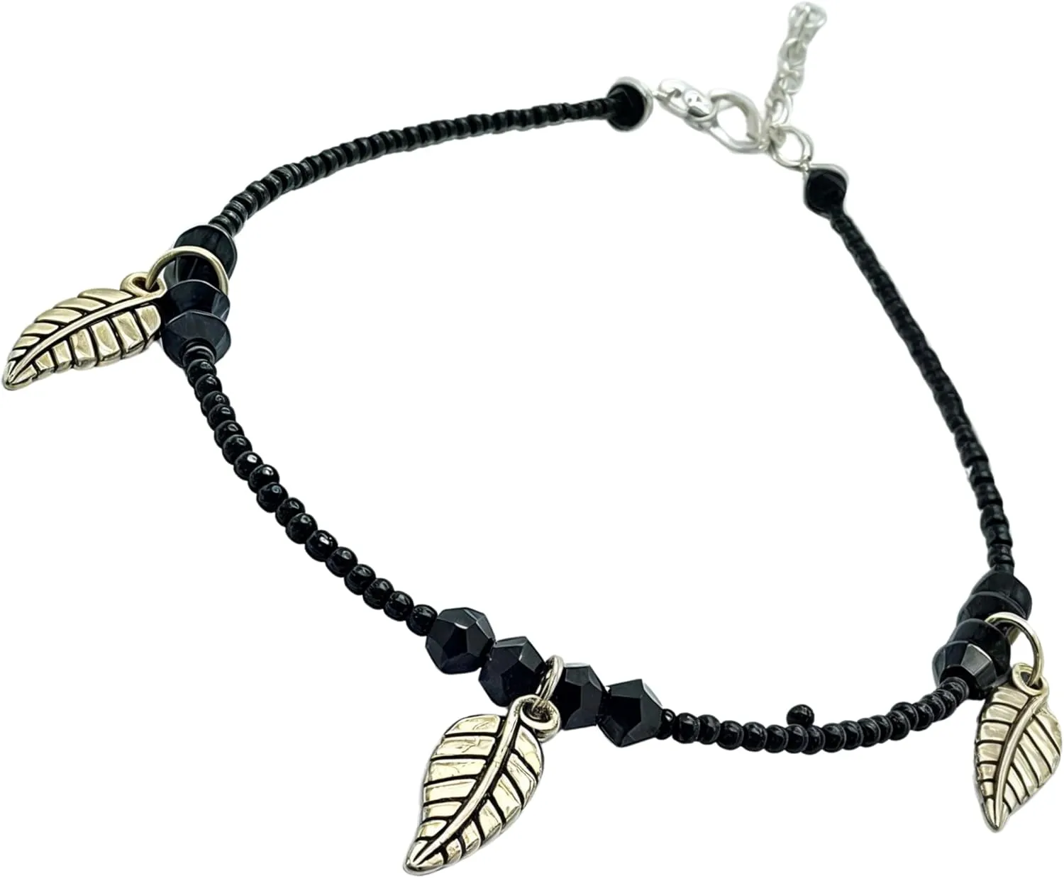 Fashionable Design Bead Crystal Charm Anklet Bracelet Handmade Simple Summer Beach Waterproof Ankle Foot Chain Bracelets for Women Minimalist Jewelry Adjustable