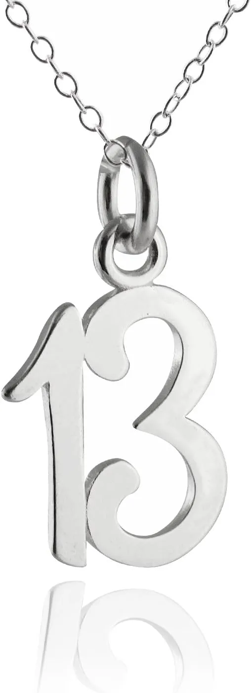 FashionJunkie4Life Milestone Numbers Pendant Necklace for Birthdays and Anniversaries Gift