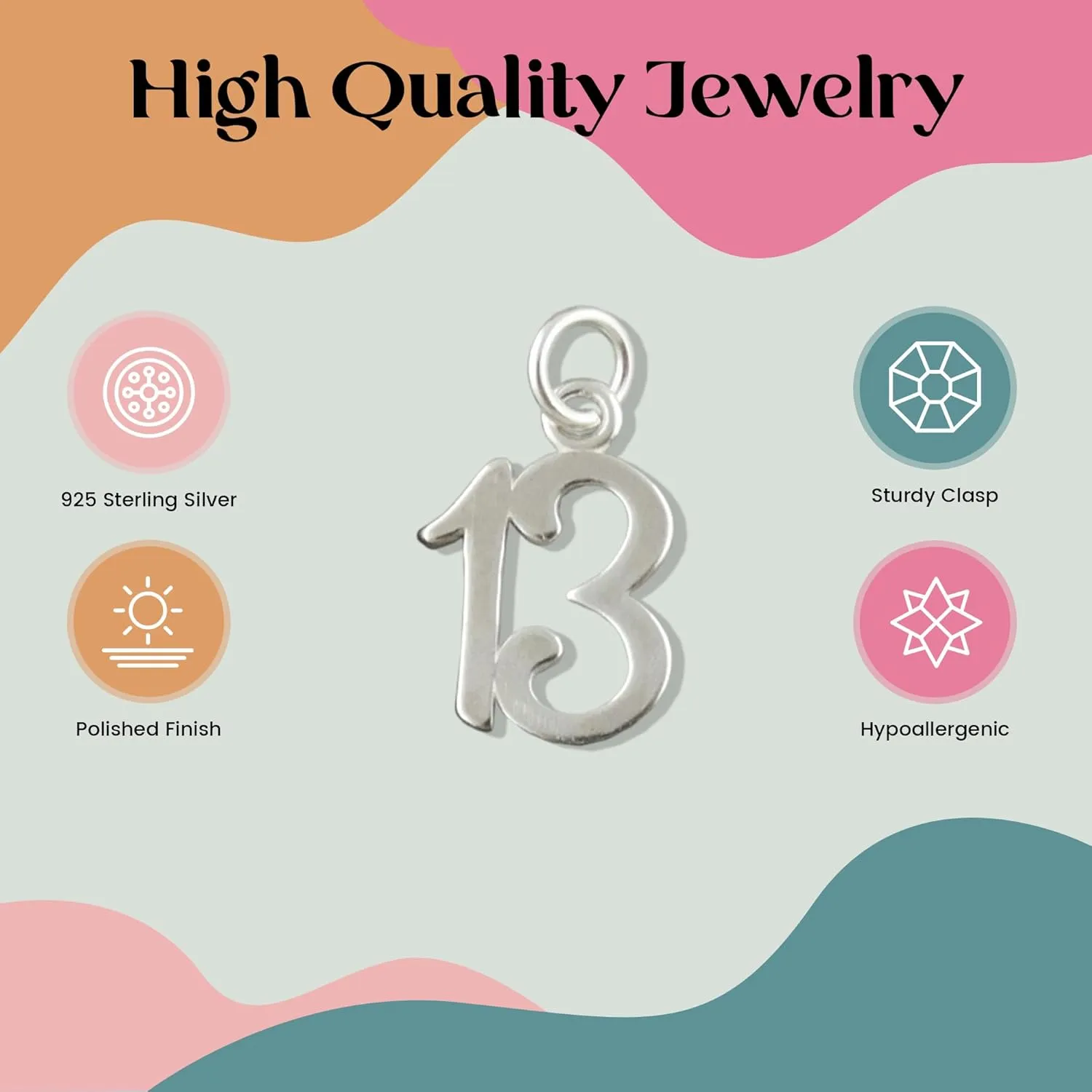 FashionJunkie4Life Milestone Numbers Pendant Necklace for Birthdays and Anniversaries Gift