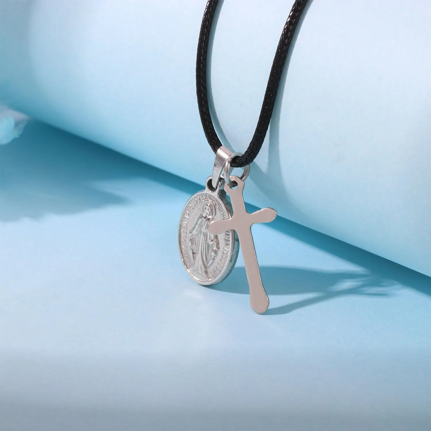 First Holy Communion Gifts for Boys Girls,Cross Necklaces Baptism Christening Gifts Christian Religious Gifts for Son Daughter