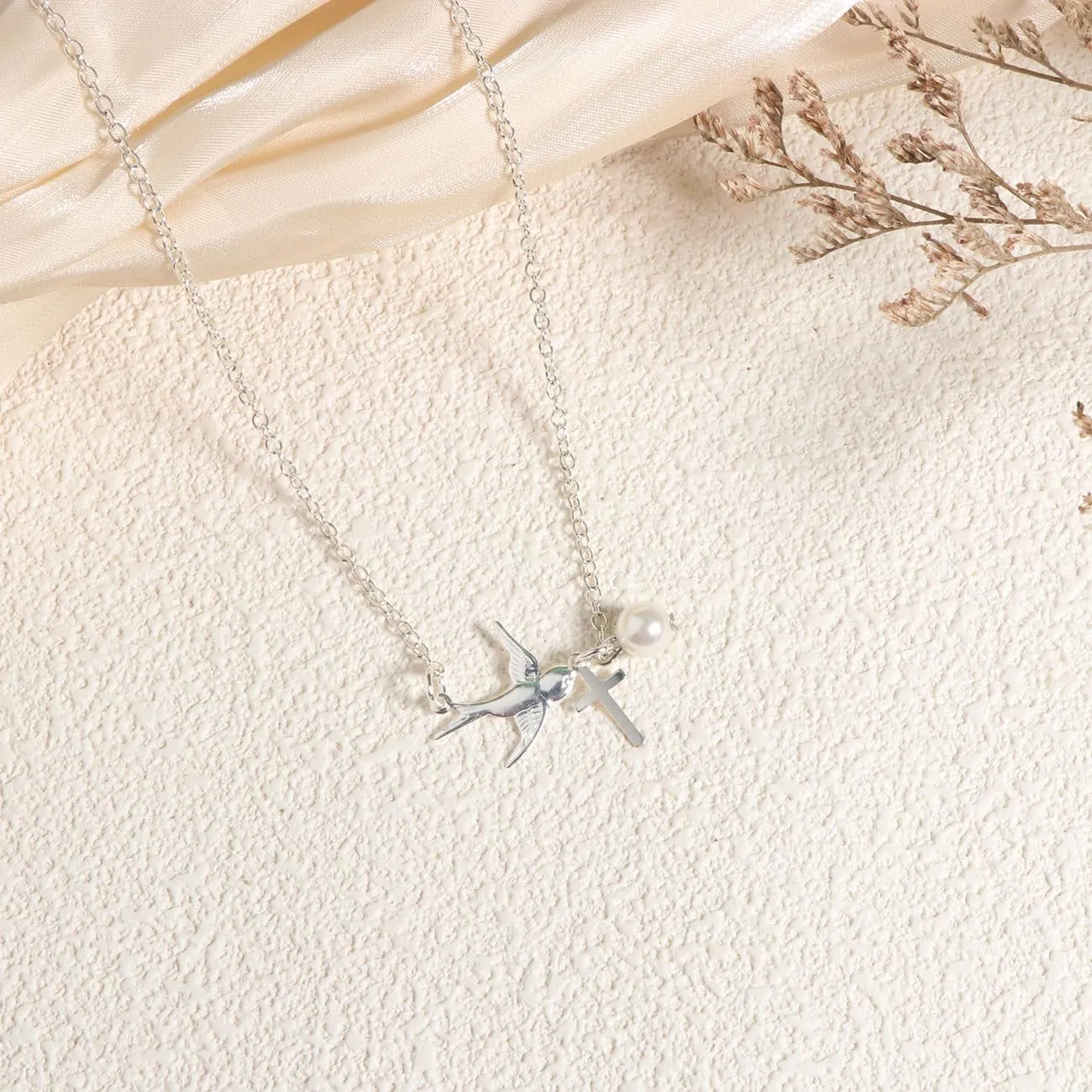 First Holy Communion Gifts for Boys Girls,Cross Necklaces Baptism Christening Gifts Christian Religious Gifts for Son Daughter