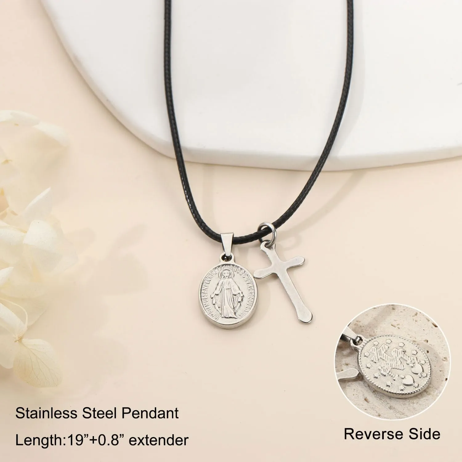 First Holy Communion Gifts for Boys Girls,Cross Necklaces Baptism Christening Gifts Christian Religious Gifts for Son Daughter