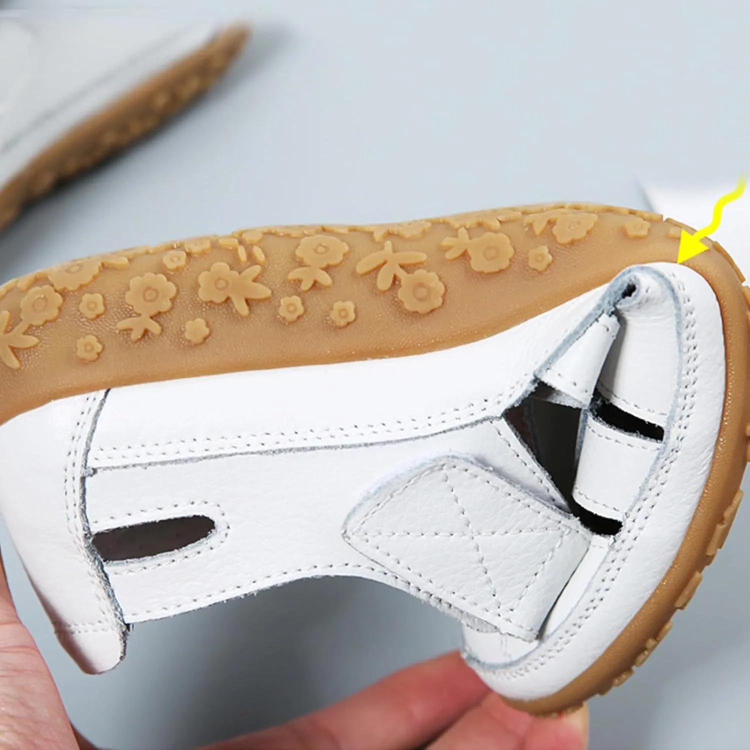 Fisherman Sandals for Women 2025 Summer Casual Closed Toe Leather Sandals Non-Slip Sole Hollow Out Walking Sandal Magic Tape Soft Sole Orthopedic Beach Shoes Outdoor Activities Shoes