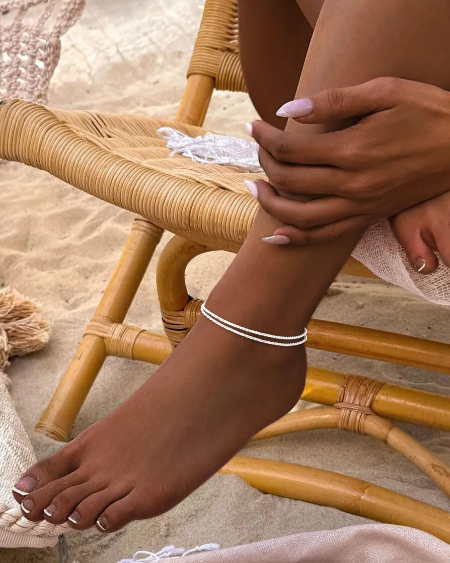 Gold Anklets Bracelets for Women Waterproof,14K Gold Plated Anklets for Women,Dainty Layered Anklets Set Anklet Bracelets for Women Gold Jewelry Gift