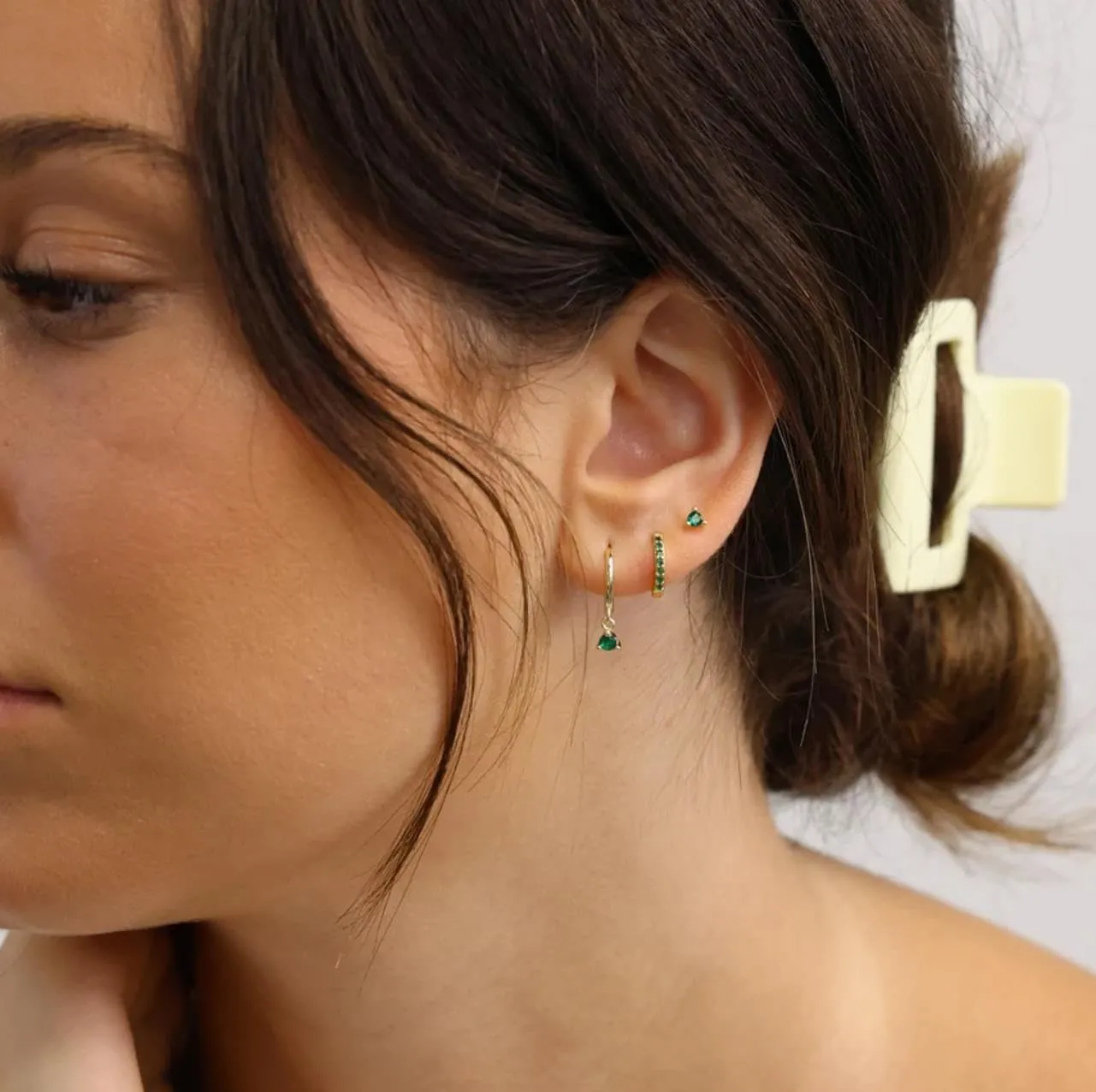Gold Huggie Hoop Earrings Set, Small Hoop Earrings Stack Women Girls Cartilage Piercing Jewelry Gift