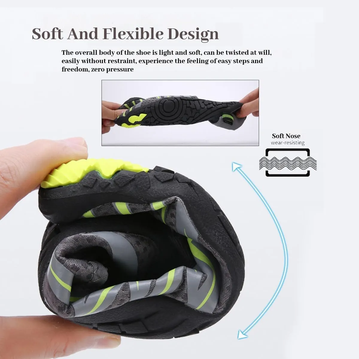 Grounded Footwear for Women Men Neuropathy- Grounded Barefoot Shoes for Women Men Waterproof, Non-Slip Footwear with Wide Toe Box,for Hiking, Outdoor, Water Activities