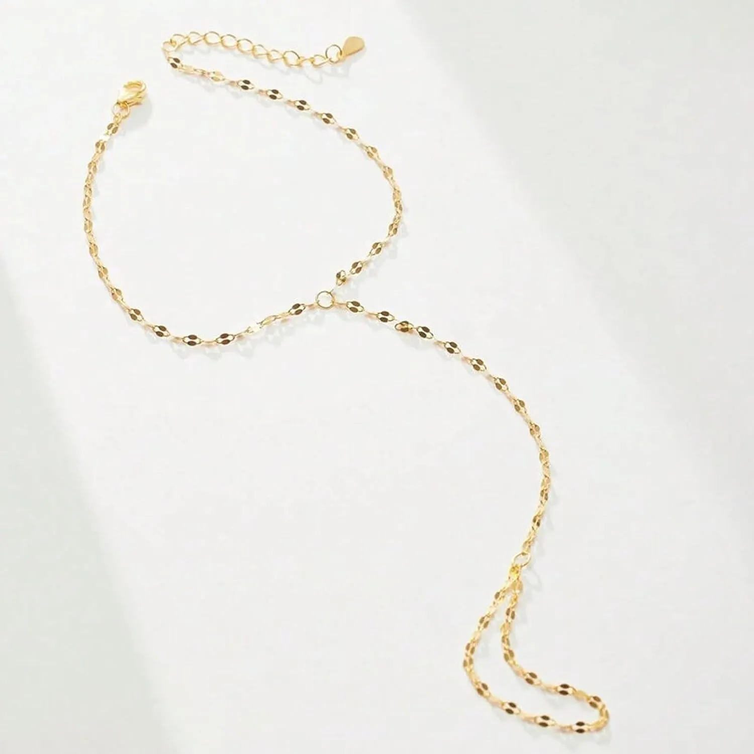 Hand Chain Gold Bracelets for Women Trendy Stuff Ring Bracelet Hand Chain Dainty Chain Bracelet Hand Jewelry Gifts