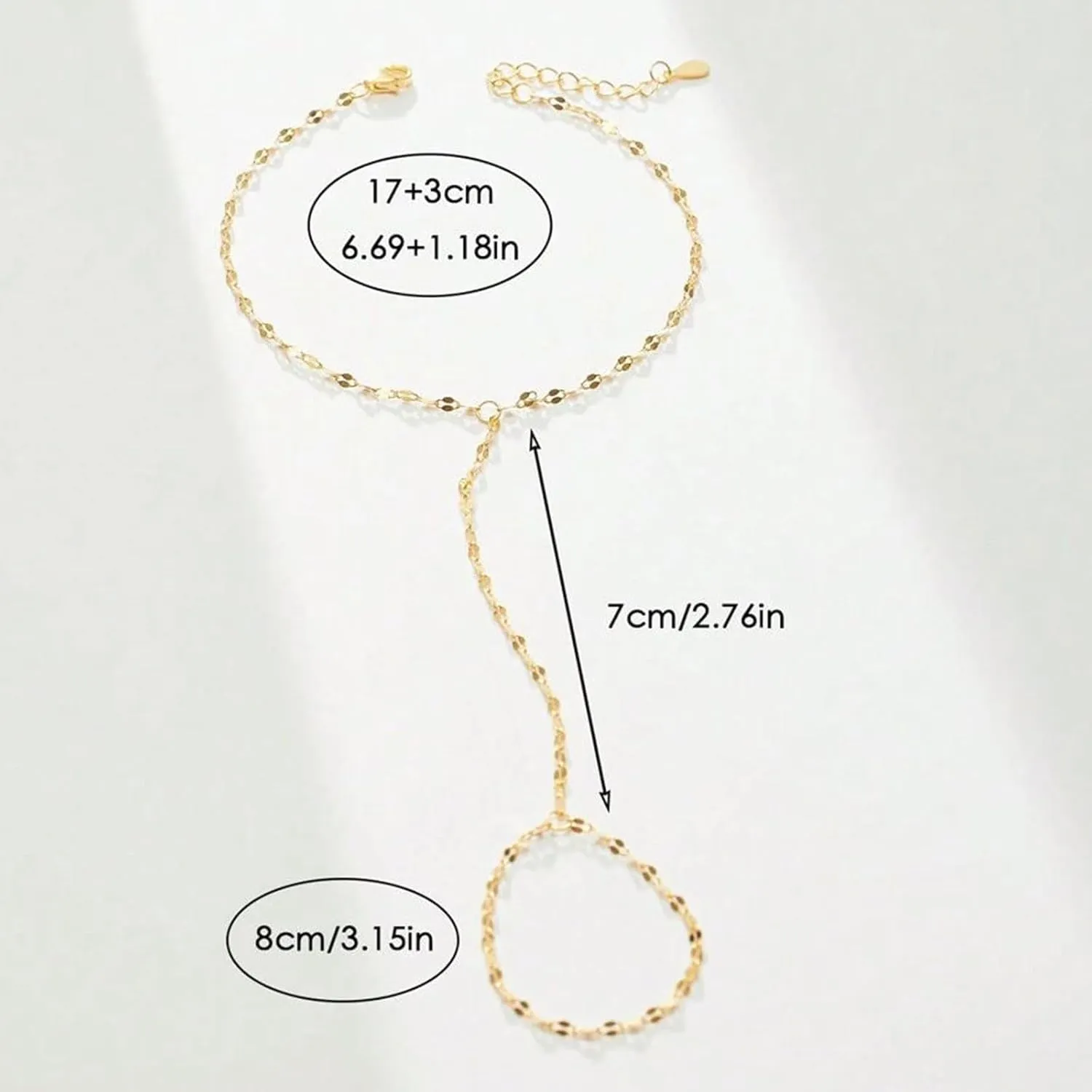 Hand Chain Gold Bracelets for Women Trendy Stuff Ring Bracelet Hand Chain Dainty Chain Bracelet Hand Jewelry Gifts