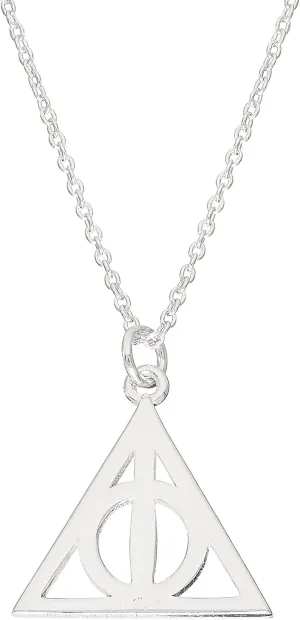 Harry Potter Womens Necklaces - Sterling Silver and Iconic Pendants Featuring Nagini and Deathly Hallows